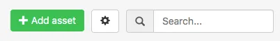 Search box in the top right corner of the Asset Manager