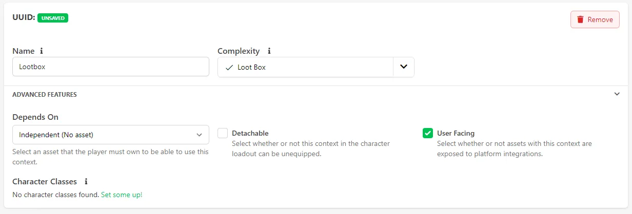 Configure a Loot Box Context