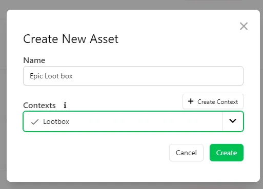 Create the Loot Box Asset