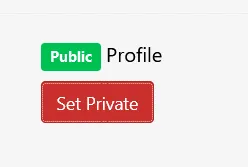 Switch between public and private profile
